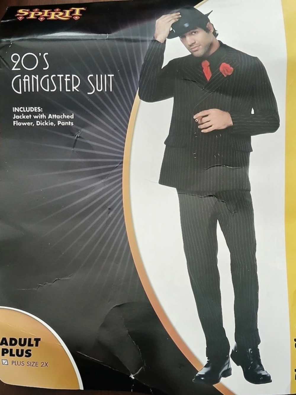 Spirit 20's Gangster Suit Men's Striped Suit Size 2X NWT